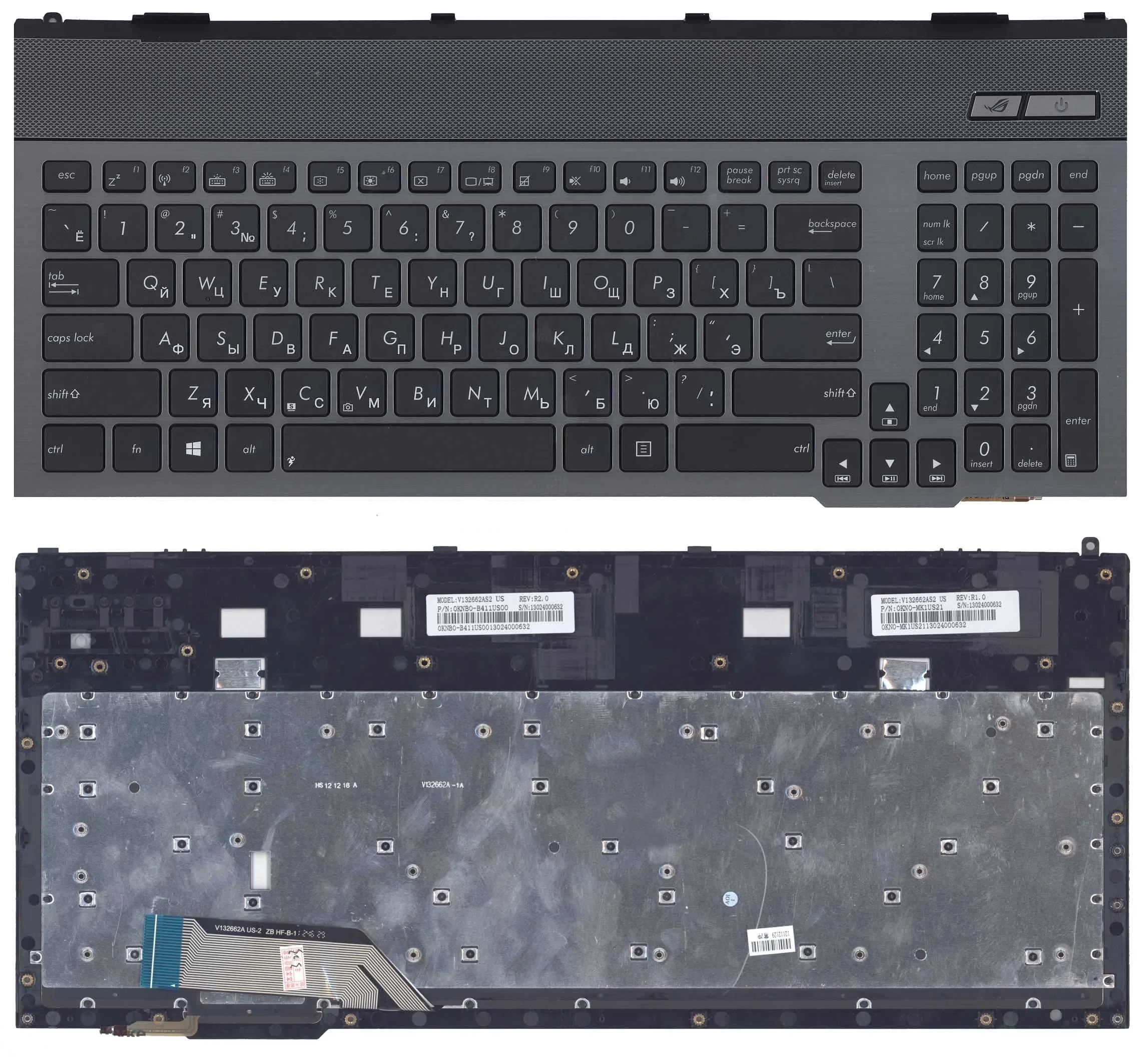 Клавиатура Asus G55 G57 G55V G55VW G57V G57VW